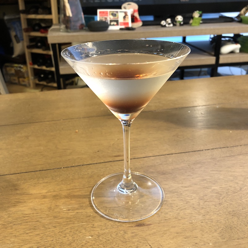 colorful layer martini cocktail
